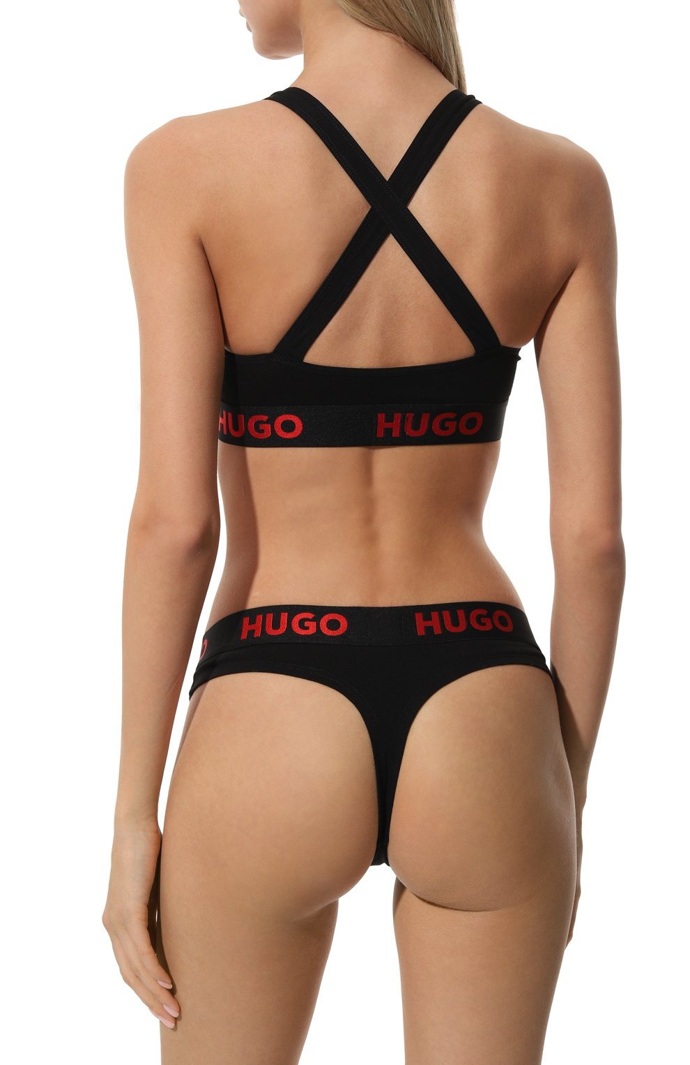 Хлопковые трусы-стринги HUGO, арт. 50469651, фото 3
