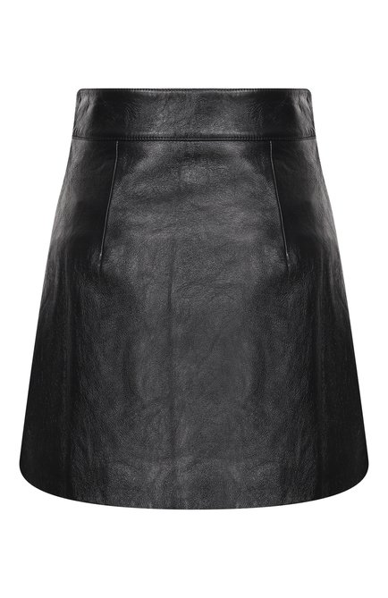 Женская кожаная юбка MIU MIU, арт. MPD592-1SNT-F0002