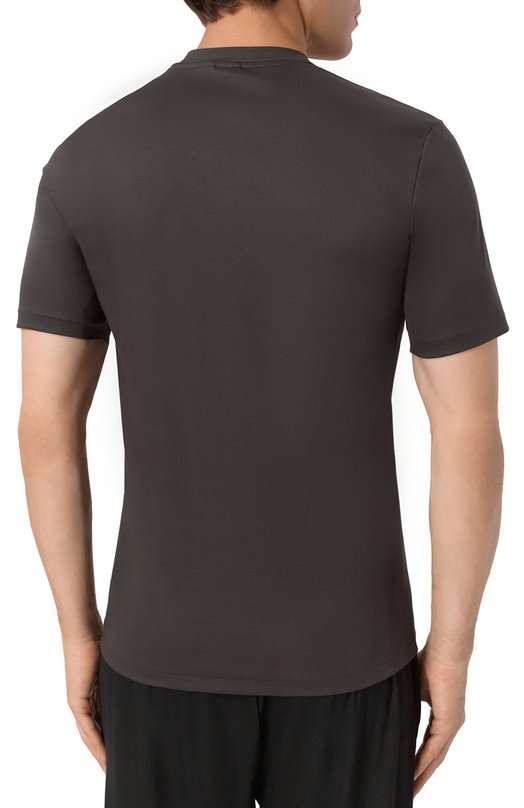 Хлопковая футболка Zimmerli 286-1447 Коричневый  286-1447 Фото 4