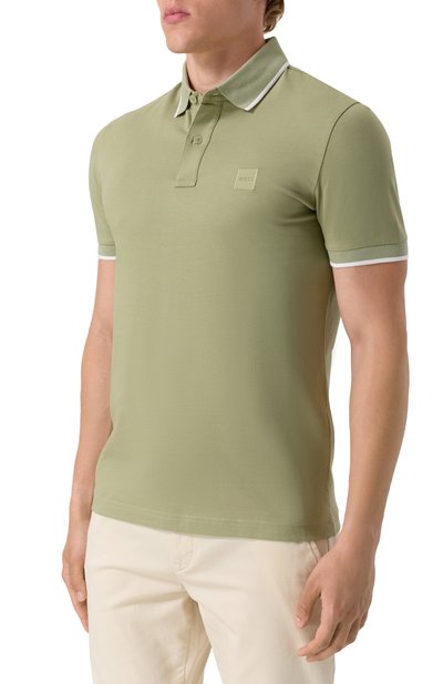 Хлопковое поло BOSS ORANGE, арт. 50507699, фото 3