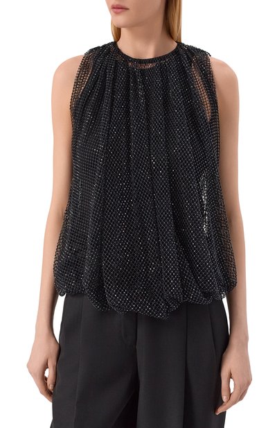 Топ с отделкой стразами SPORTMAX, арт. SPXN0D0, фото 3