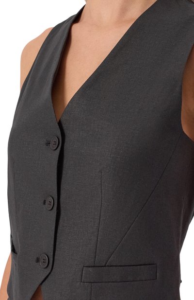 Жилет изо льна и вискозы HINNOMINATE, арт. HMABW01842, фото 5