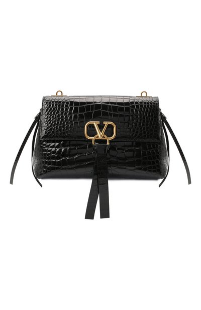 Сумка v-ring medium из кожи аллигатора VALENTINO, арт. RW0B0E13/WEU/AMIS, фото 1