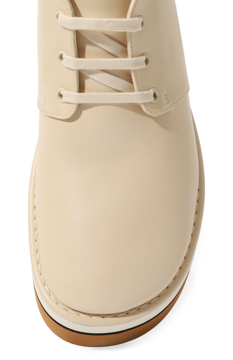 Ботинки sneak-elyse из экокожи STELLA MCCARTNEY кремового цвета по цене 68300 руб., арт. 810450/E00206, фото 6 Ботинки sneak-elyse из экокожи STELLA MCCARTNEY, арт. 810450/E00206, фото 6