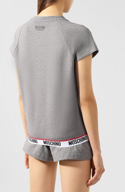 Хлопковая футболка MOSCHINO, арт. A1707/9001, фото 4