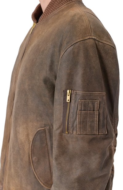 Кожаный бомбер GOLDEN GOOSE DELUXE BRAND, арт. GUP02489.P002168, фото 5