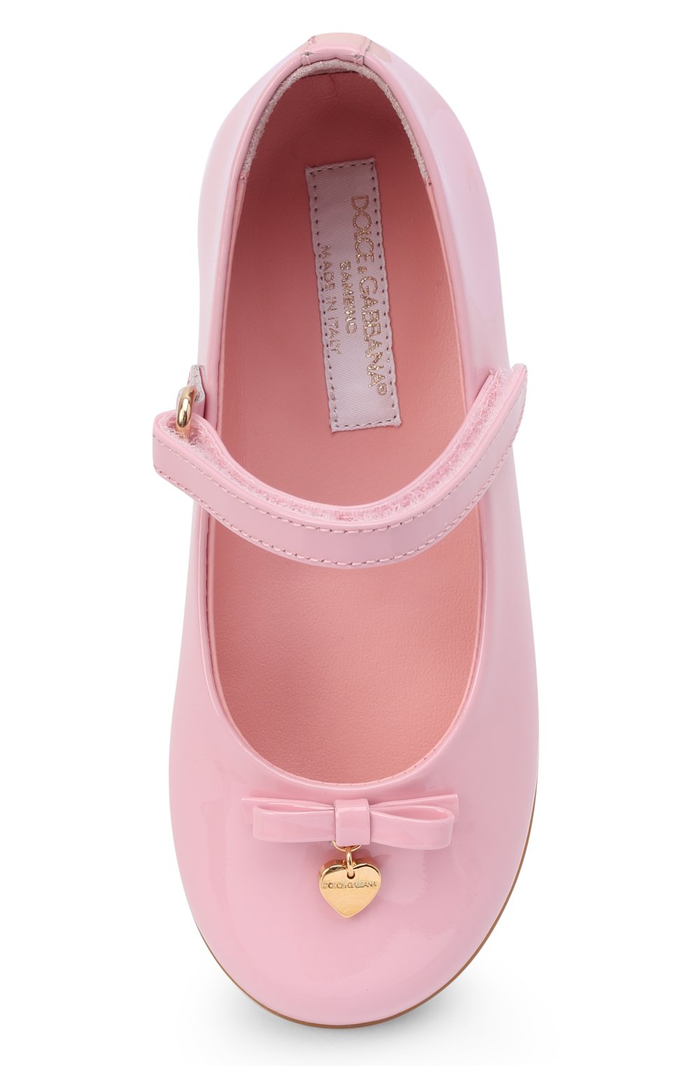 Кожаные балетки DOLCE & GABBANA светло-розового цвета по цене 22000 руб., арт. D20057/A1328, фото 4 Кожаные балетки DOLCE & GABBANA, арт. D20057/A1328, фото 4