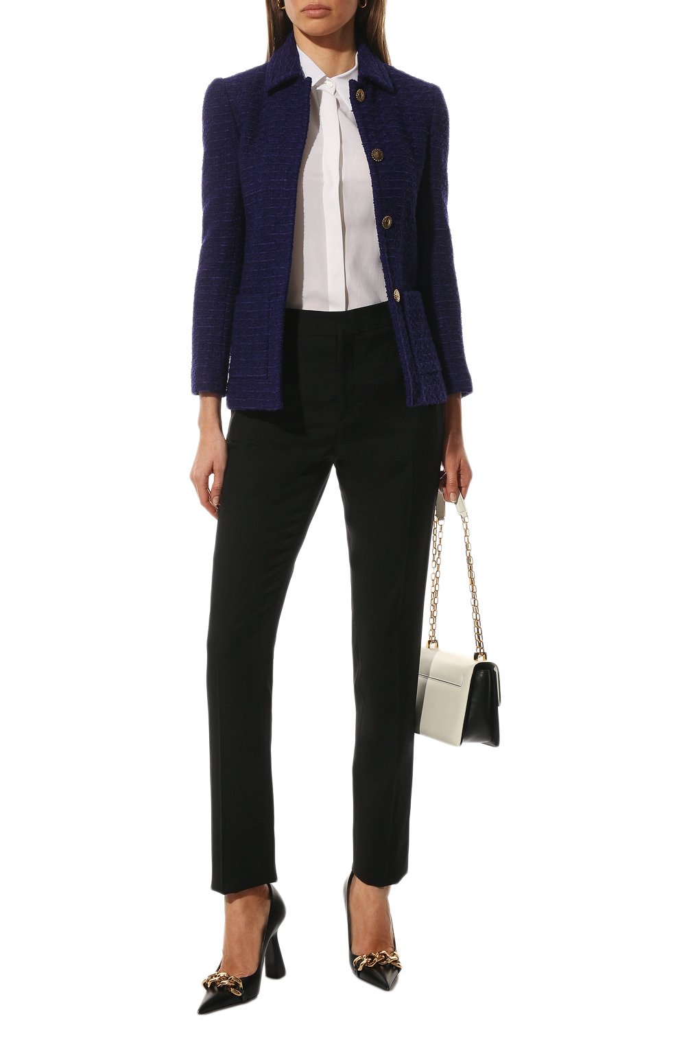 Шерстяные брюки SAINT LAURENT, арт. 517819/Y404W, фото 2