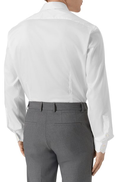 Хлопковая сорочка VAN LAACK белого цвета по цене 28900 руб., арт. VL-RIK0S-LTFN/150444, фото 4 Хлопковая сорочка VAN LAACK, арт. VL-RIK0S-LTFN/150444, фото 4