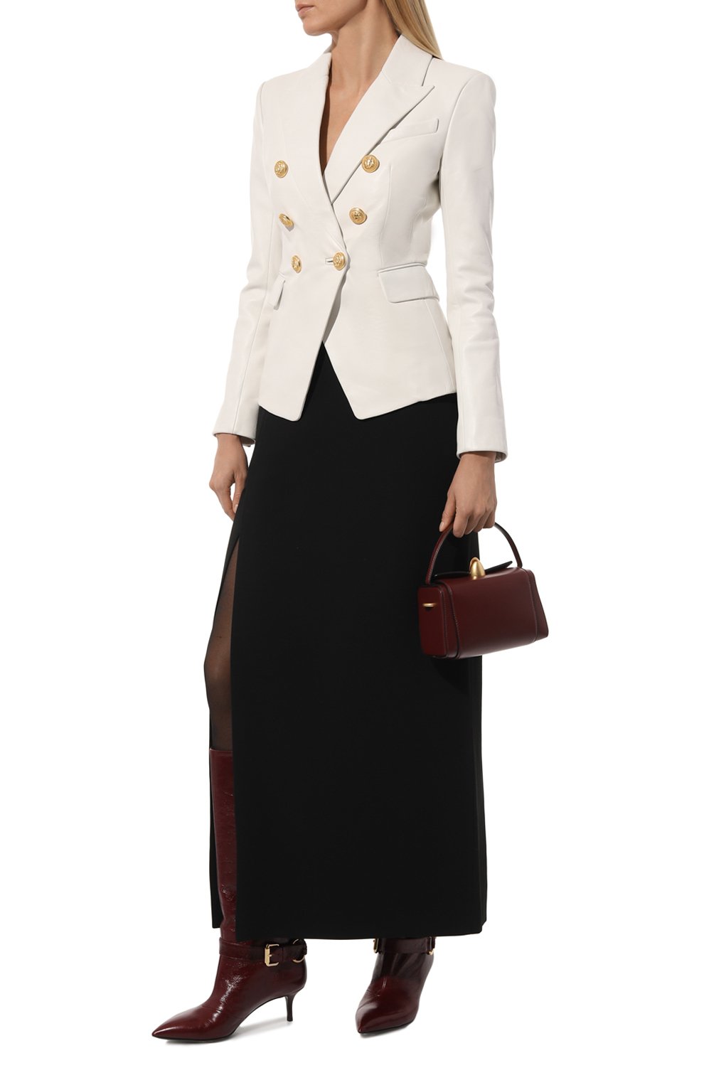 Кожаный жакет BALMAIN, арт. XF0SG000LB26, фото 2