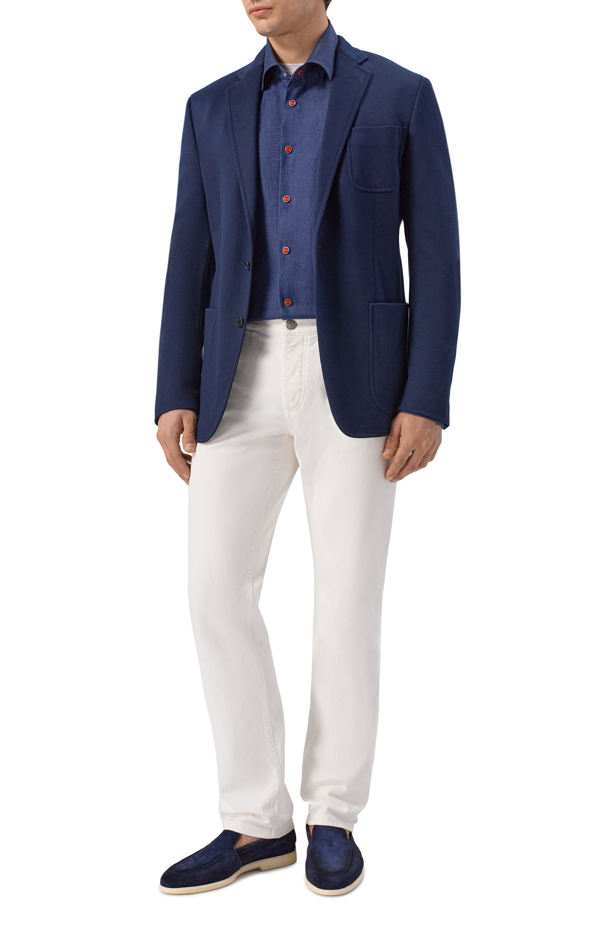 Джинсовая рубашка KITON, арт. UMCNERPH09696, фото 2