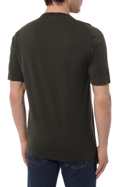 Футболка из хлопка и льна TRANSIT, арт. CFUTRT1360, фото 4