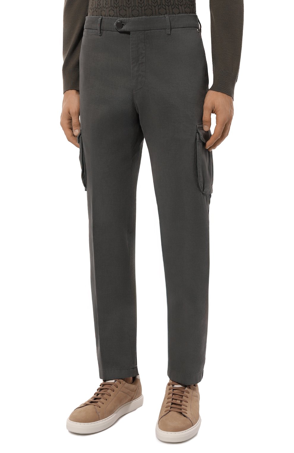 Брюки-карго из хлопка и кашемира KITON, арт. UFPPCAK0102F02, фото 3