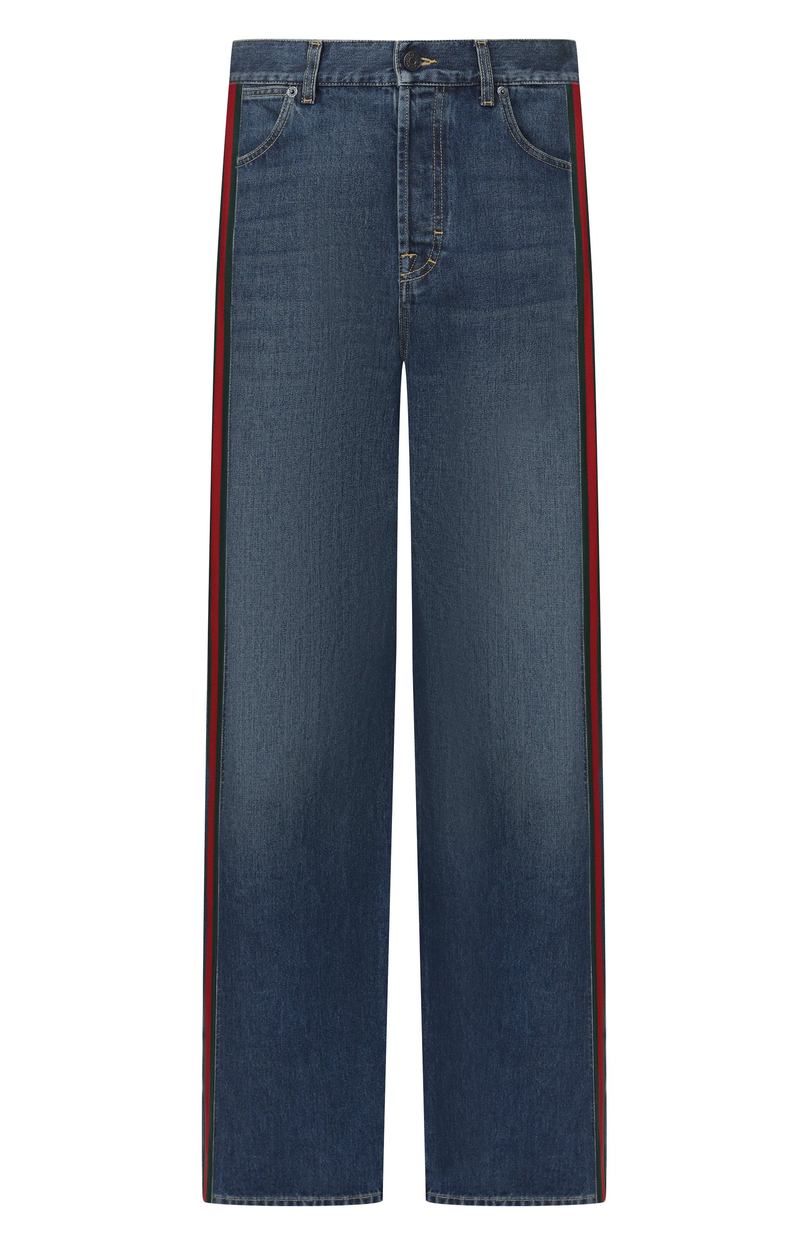 Джинсы GUCCI синего цвета по цене 141000 руб., арт. A002IA/XDDHT, фото 1 Джинсы GUCCI, арт. A002IA/XDDHT, фото 1