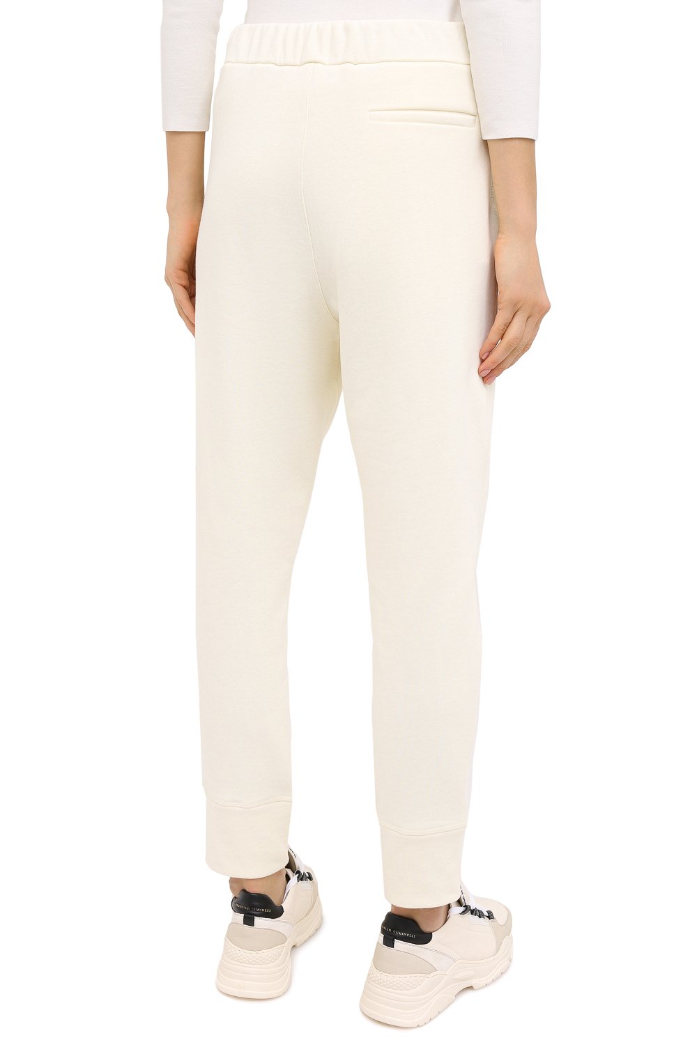 Хлопковое брюки JIL SANDER белого цвета по цене 52750 руб., арт. JPPR727517-WR248608, фото 4 Хлопковое брюки JIL SANDER, арт. JPPR727517-WR248608, фото 4
