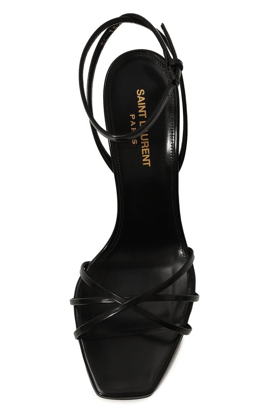 Кожаные босоножки Opyum 85 Saint Laurent 782840/AACGC Чёрный  782840/AACGC Фото 6