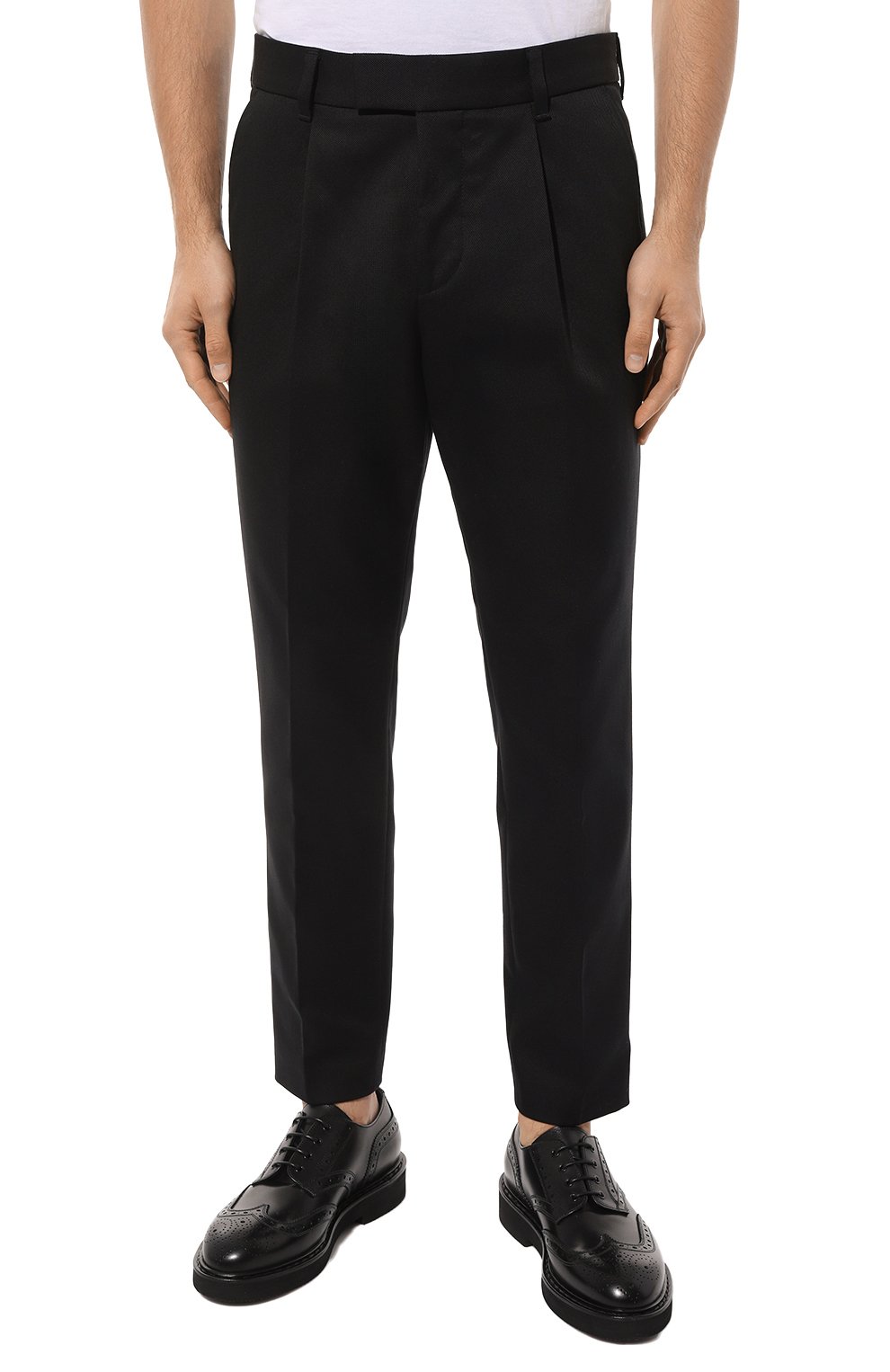 Брюки из шерсти и хлопка BOSS, арт. 50497960, фото 3