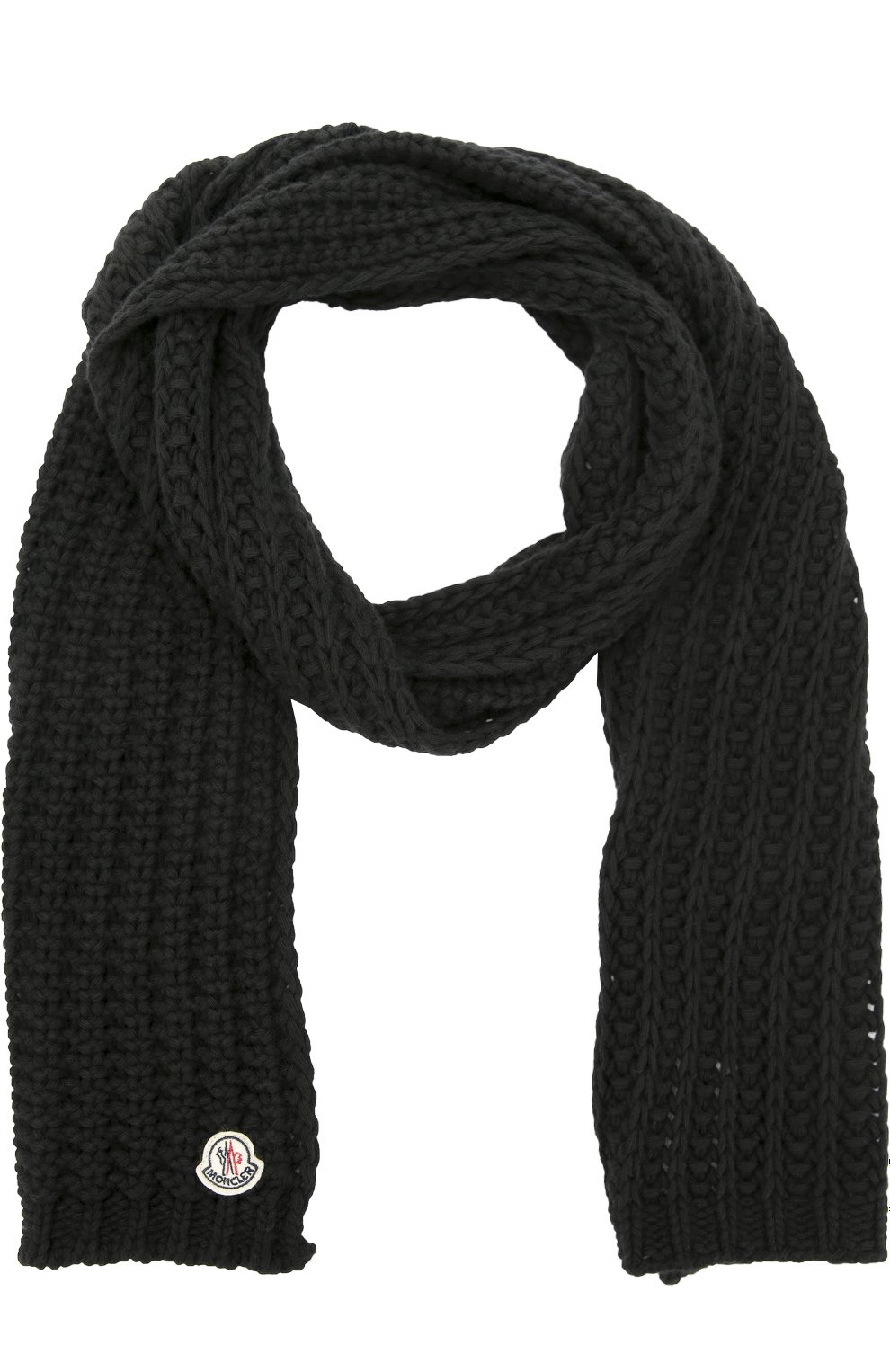 Вязаный шарф с логотипом бренда MONCLER, арт. B2-093-00066-00-02288, фото 1