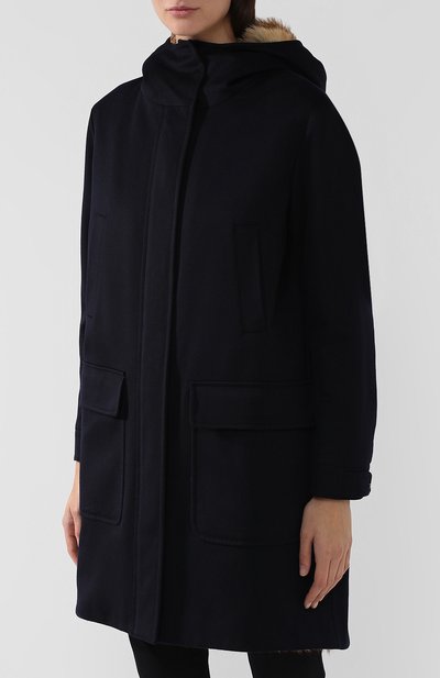 Кашемировое пальто на меховой подкладке LORO PIANA, арт. FAI2543, фото 3