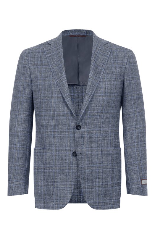Пиджак из шерсти и шелка Canali 23275 CF00447 Голубой 23275 CF00447