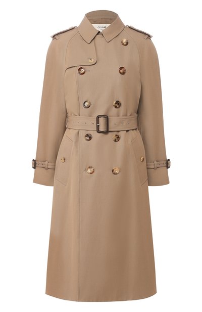 Женский тренч из смеси шерсти и хлопка CELINE, арт. 2M015984C