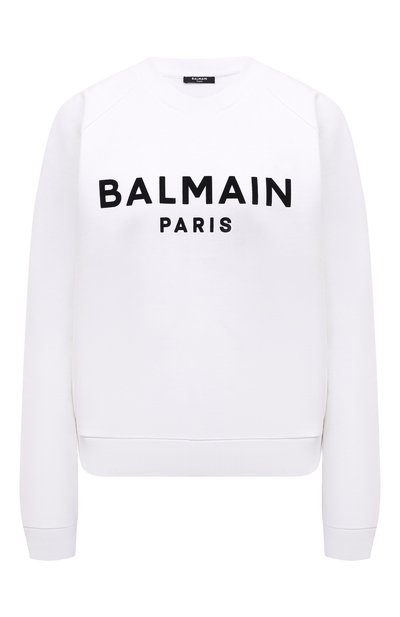 Женский хлопковый свитшот BALMAIN, арт. XF1JQ001BB37