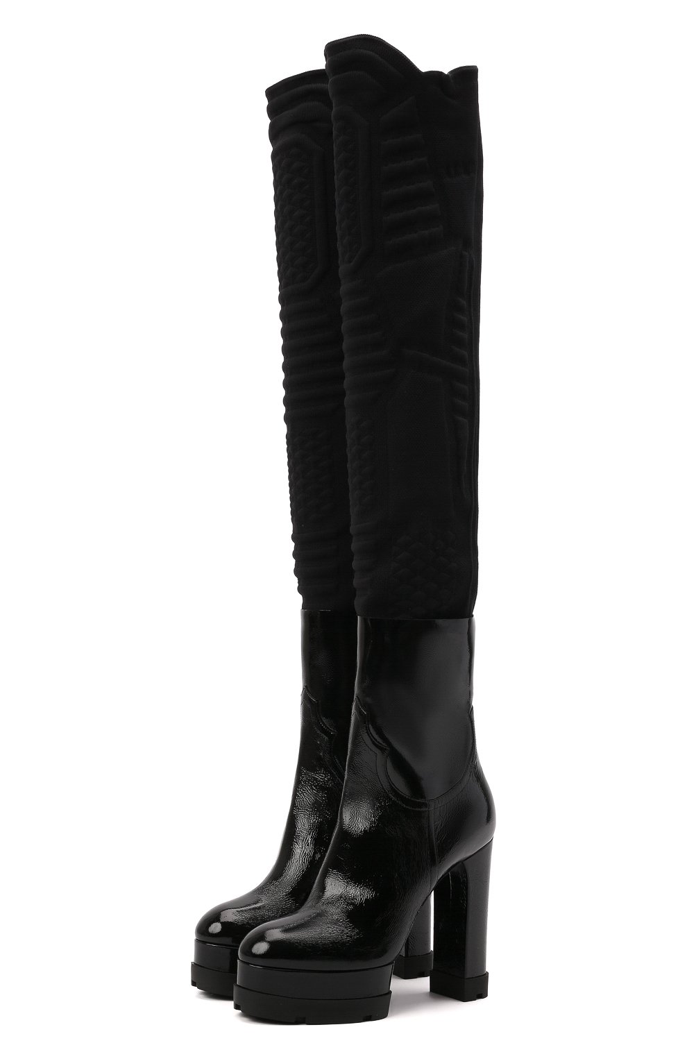 Комбинированные ботфорты CASADEI, арт. 1S186T1201T03289000, фото 1