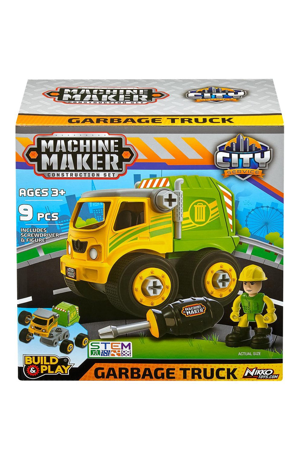 Машинка-конструктор мусоровоз NIKKO, арт. 40043, фото 4