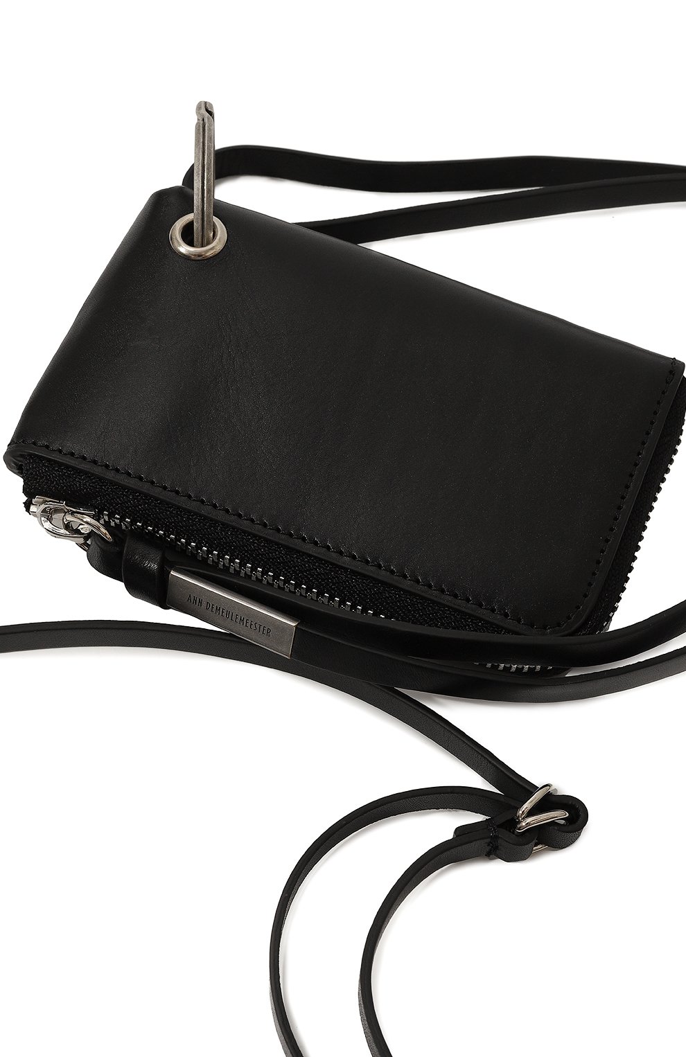 Кожаный футляр для кредитных карт ANN DEMEULEMEESTER, арт. C000-U-W05-LT128-099, фото 4