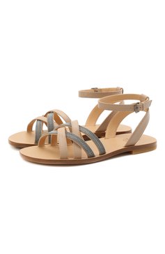 Кожаные босоножки BRUNELLO CUCINELLI, арт. BZF00ZC005, фото 1