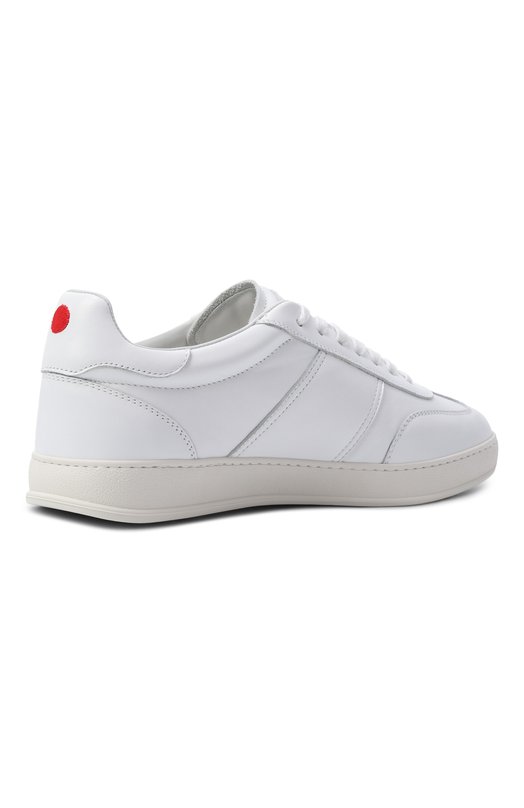 Кожаные кеды Kiton USSA396N01380 Белый  USSA396N01380 Фото 4