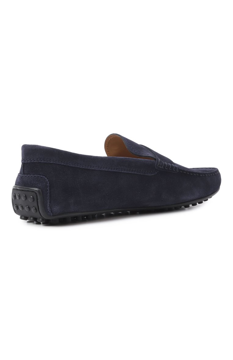 Мужские замшевые мокасины city gommino TOD’S темно-синего цвета, арт. XXM42C00640RE0 | Фото 5 (Материал внутренний: Натуральная кожа; Нос: Не проставлено; Материал внешний: Натуральная кожа, Замша; Стили: Кэжуэл)