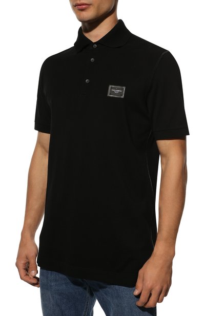 Хлопковое поло DOLCE & GABBANA, арт. G8KK1T/FU7EN, фото 3