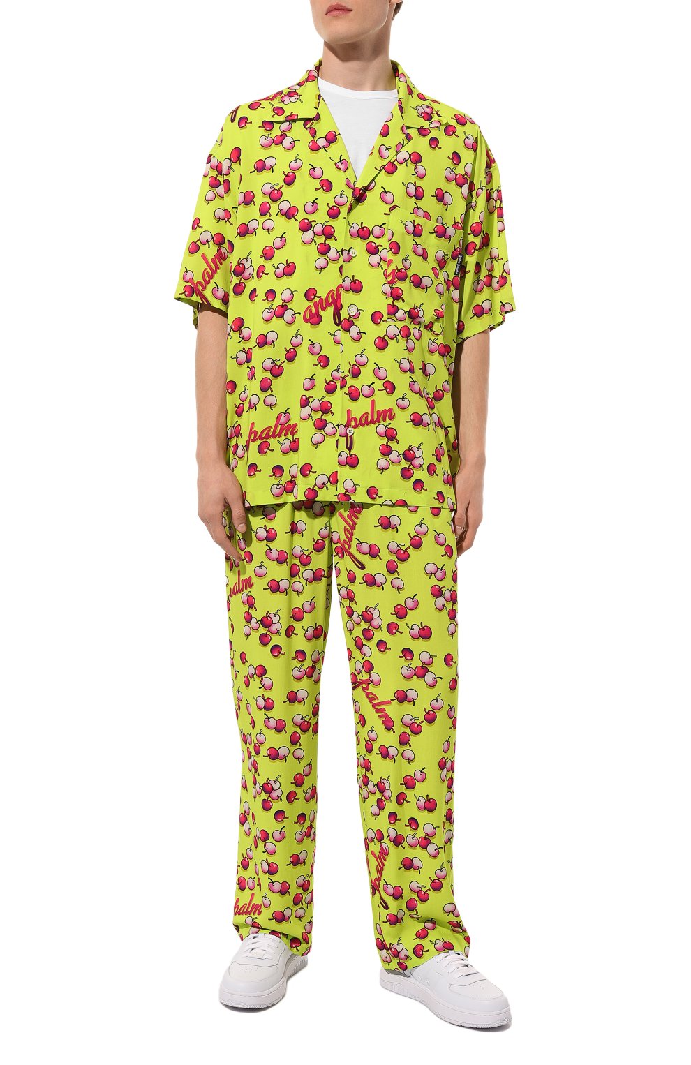 Рубашка из вискозы PALM ANGELS, арт. PMGG007F24FAB001, фото 2