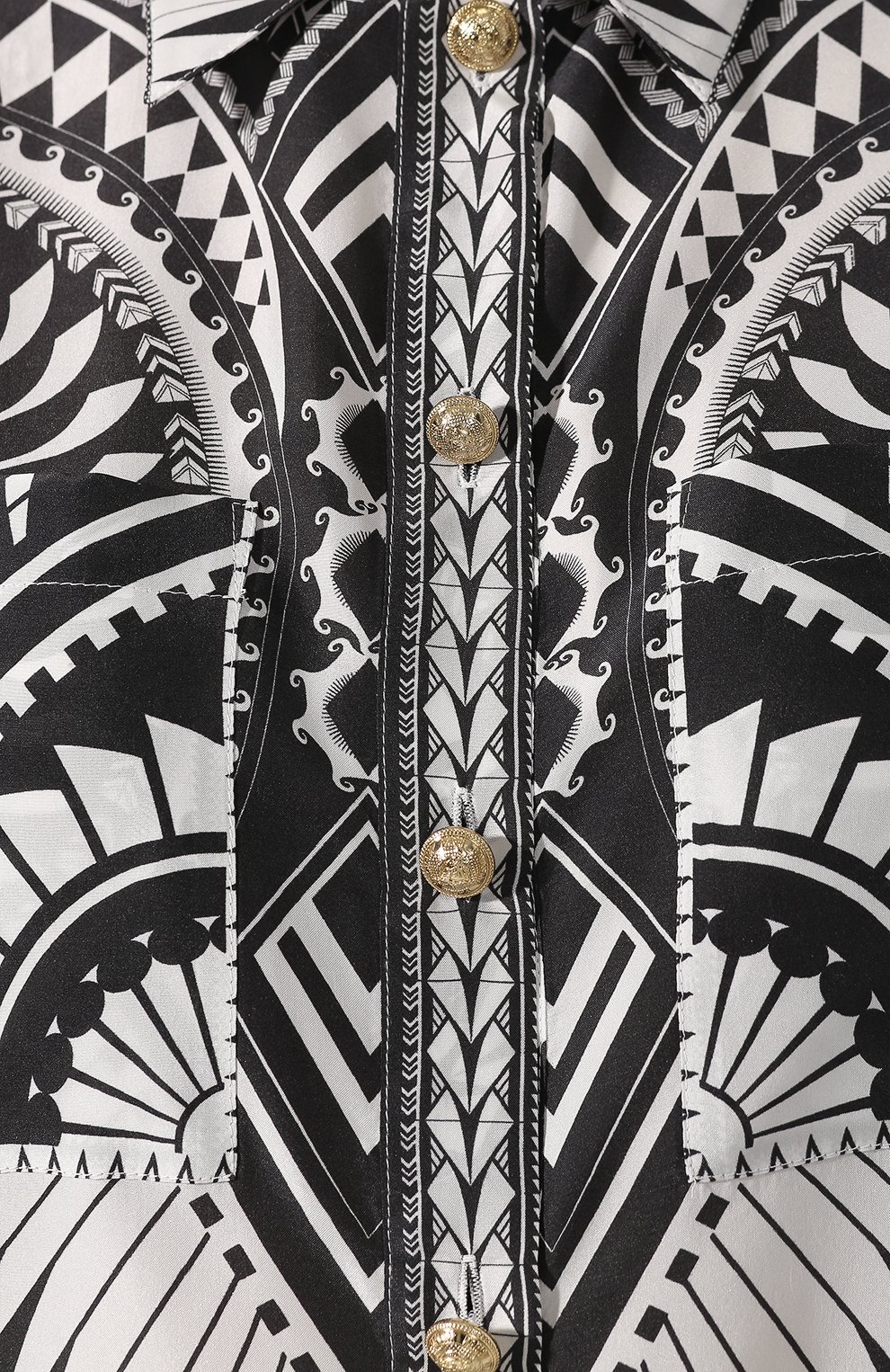 Шелковая рубашка BALMAIN, арт. TF12654/I339, фото 5