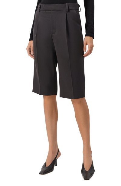 Шерстяные шорты GOOROO темно-серого цвета по цене 54400 руб., арт. USR003-3000-902-SS25, фото 3 Шерстяные шорты GOOROO, арт. USR003-3000-902-SS25, фото 3