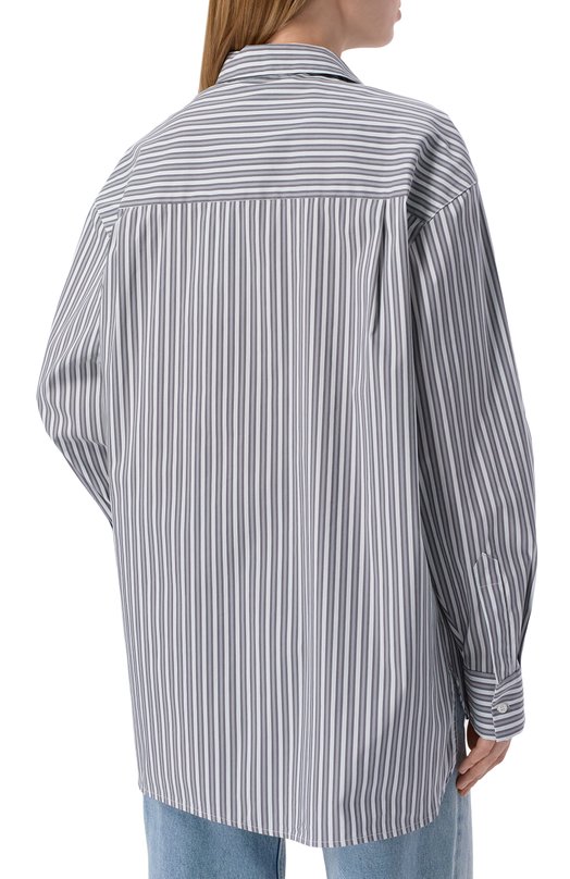 Хлопковая рубашка Iro WP18LASMY Серый  WP18LASMY Фото 4