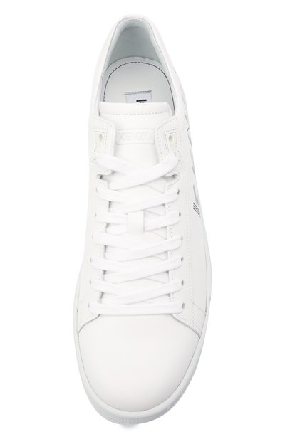 Кожаные кеды KENZO белого цвета по цене 32450 руб., арт. FB55SN129L71, фото 5 Кожаные кеды KENZO, арт. FB55SN129L71, фото 5