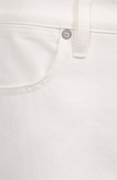 Женские джинсы JIL SANDER белого цвета, арт. J04KA0120/J45288 | Фото 6 (Материал внешний: Хлопок, Деним; Длина (брюки, джинсы): Стандартные; Кросс-КТ: Деним; Силуэт Ж (брюки и джинсы): Расклешенные; Стили: Минимализм)