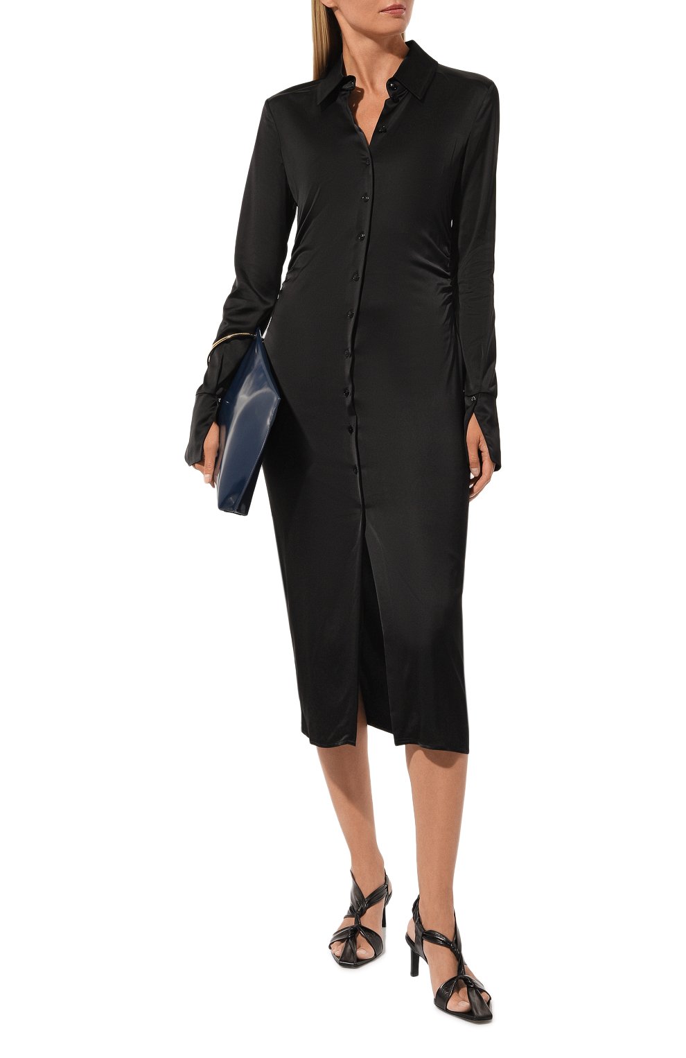 Атласное платье PATRIZIA PEPE, арт. 2A2584_A644, фото 2