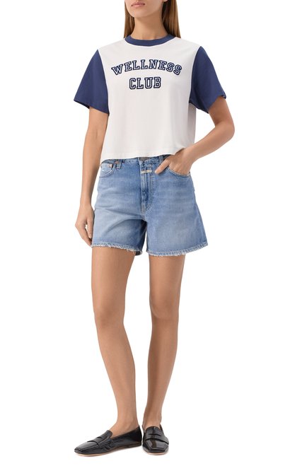 Женская хлопковая футболка SPORTY AND RICH, арт. T0044508010WH01