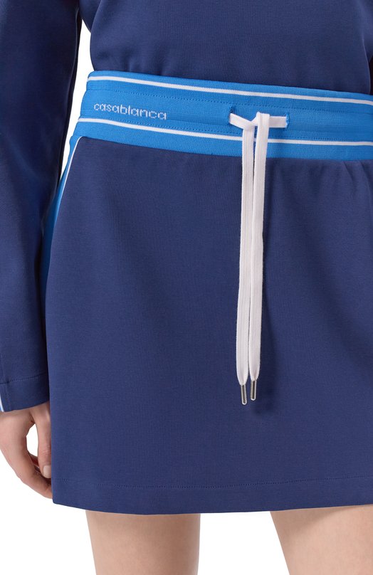 Хлопковая юбка Casablanca W-SP26-SK-196-01 Синий  W-SP26-SK-196-01 Фото 5