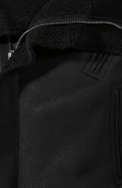 Кожаная куртка на меховой подкладке RICK OWENS, арт. RP18F4728/LSHS, фото 5