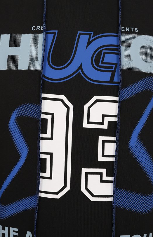 Хлопковый свитшот HUGO Blue 50544212 Чёрный  50544212 Фото 6
