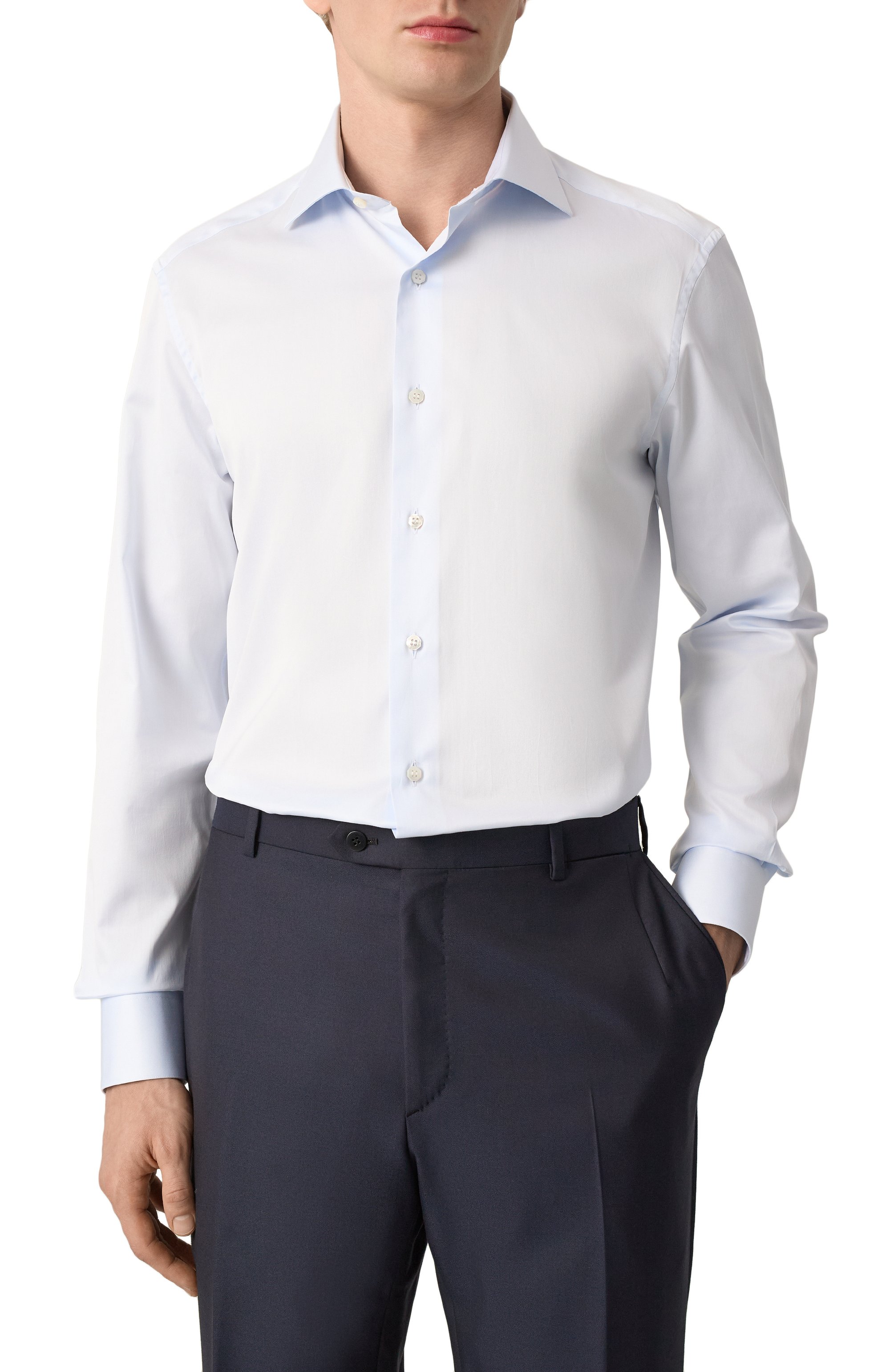 Хлопковая сорочка STEFANO RICCI, арт. MC007132/BN2943, фото 3