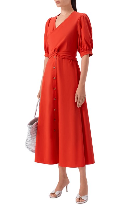 Хлопковое платье OLOLOL OLD396/3500.615 Оранжевый  OLD396/3500.615 Фото 2