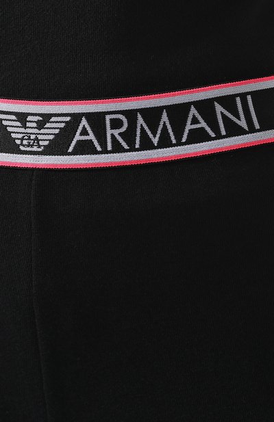 Хлопковые джоггеры EMPORIO ARMANI черного цвета по цене 12400 руб., арт. 163832/9P287, фото 5 Хлопковые джоггеры EMPORIO ARMANI, арт. 163832/9P287, фото 5