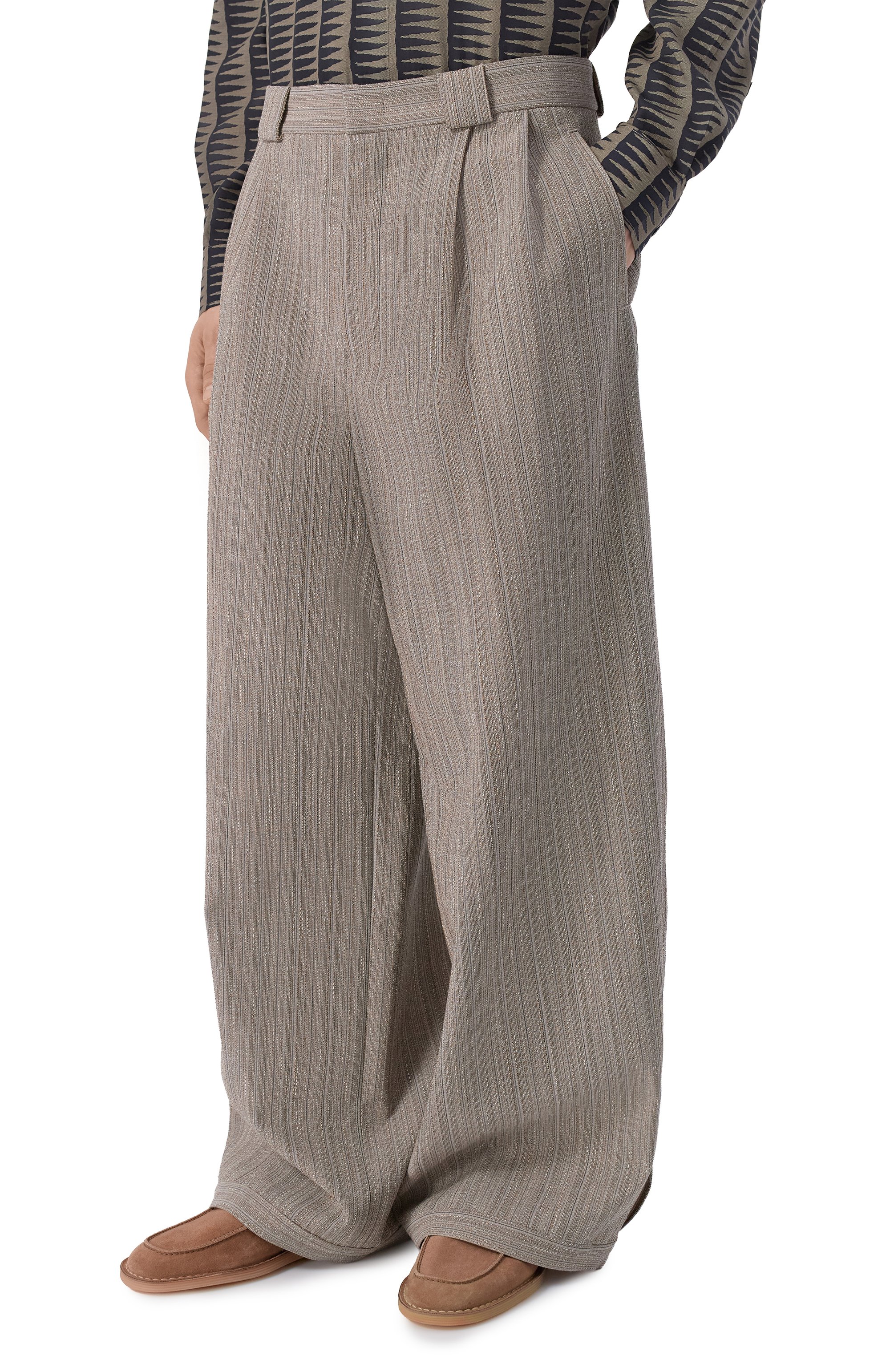 Брюки из шерсти и хлопка EMPORIO ARMANI, арт. EM005615/TE20603, фото 3