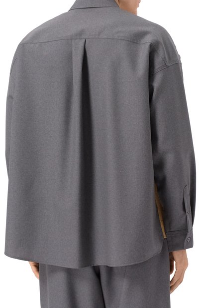 Шерстяная рубашка MARNI, арт. CUMU0278QS/TW839, фото 4