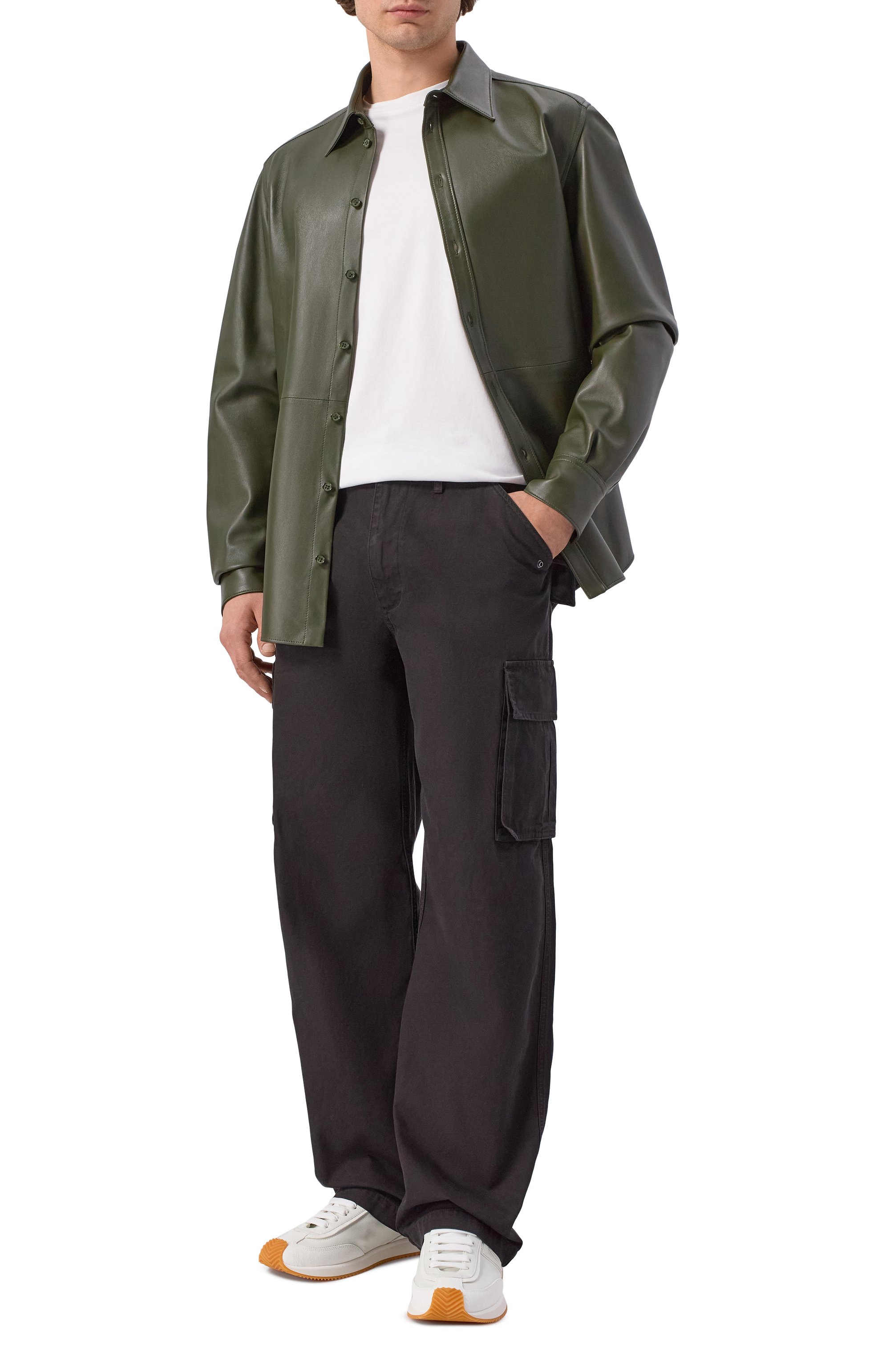 Кожаная рубашка DOLCE & GABBANA, арт. G5NP9L/HULFY, фото 2